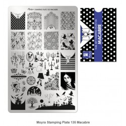 Moyra Stamping Plate 135 Macabre